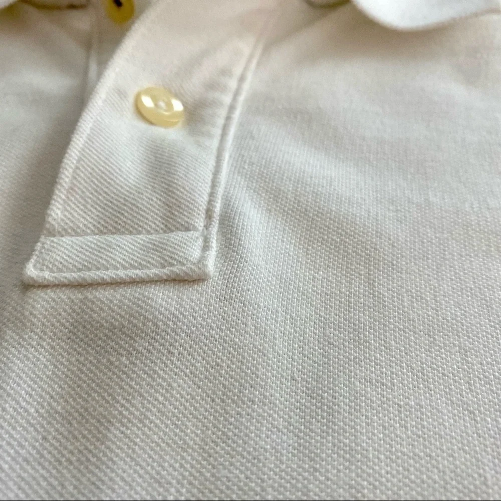 White Polo Shirt Boys XL Cotton